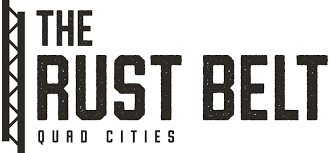 Rust Belt Logo woman eating